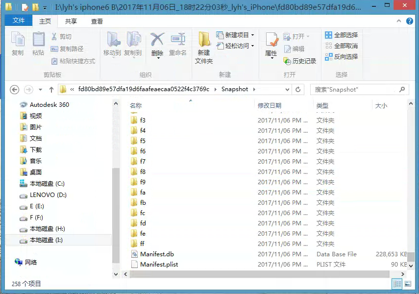 Snapshot 中的 Manifest 文件